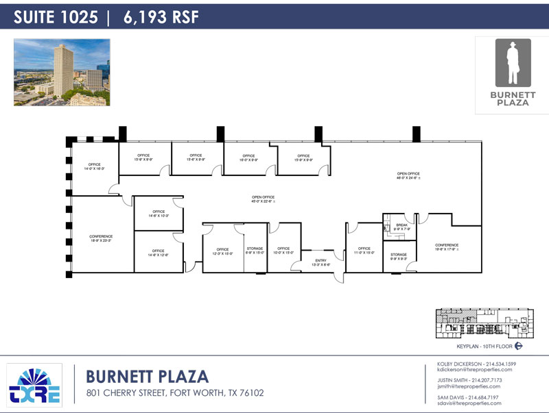 Suite 1025 floorplan