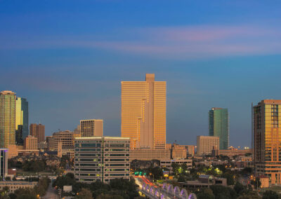 Fort Worth Skyline in the Evening